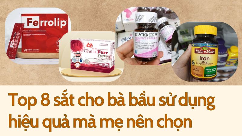 Top 8 sắt cho bà bầu sử dụng hiệu quả mà mẹ nên chọn