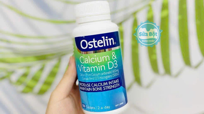 Canxi Ostelin Calcium Vitamin D3 cung cấp vitamin D3 và canxi giúp hỗ trợ xương khỏe mạnh