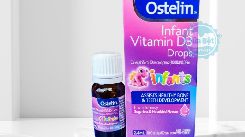 Ostelin Infant Vitamin D3 Drops dùng được cho trẻ sơ sinh, trẻ em