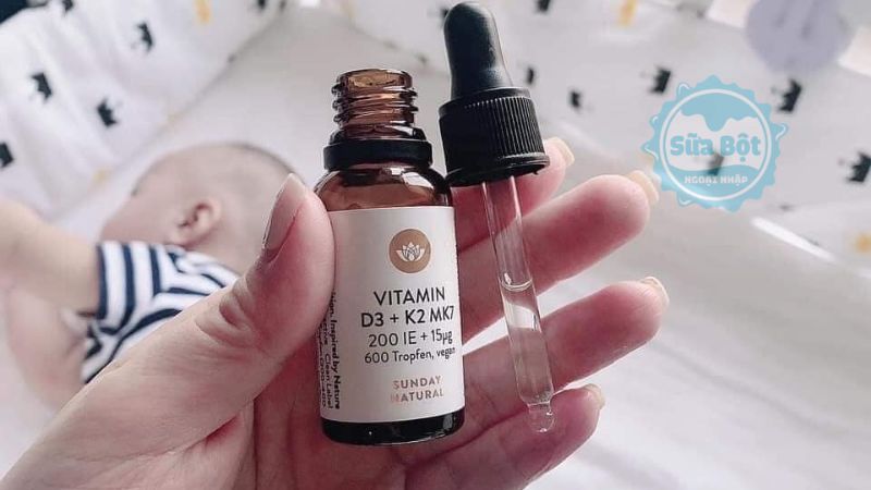 Vitamin D3 K2 MK7 Sunday Natural chiết xuất tự nhiên, không thành phần gây biến đổi gen