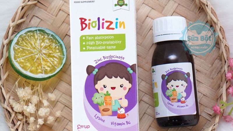 Kẽm Biolizin mang hương đào tự nhiên, vịt ngọt nhẹ dễ dùng với trẻ Kẽm Biolizin mang hương đào tự nhiên, vịt ngọt nhẹ dễ dùng với trẻ