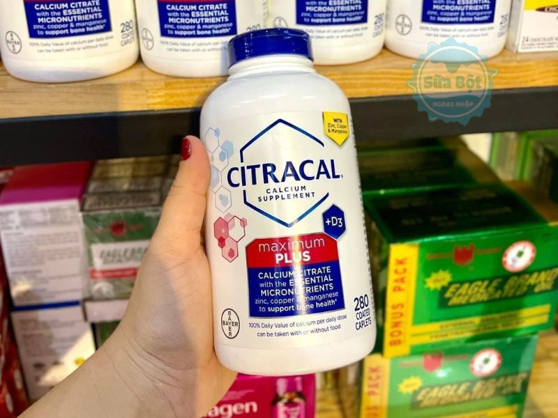 Citracal Maximum Plus Calcium Citrate + D3 có nguyên liệu tinh khiết, thành phần không chất độc hại