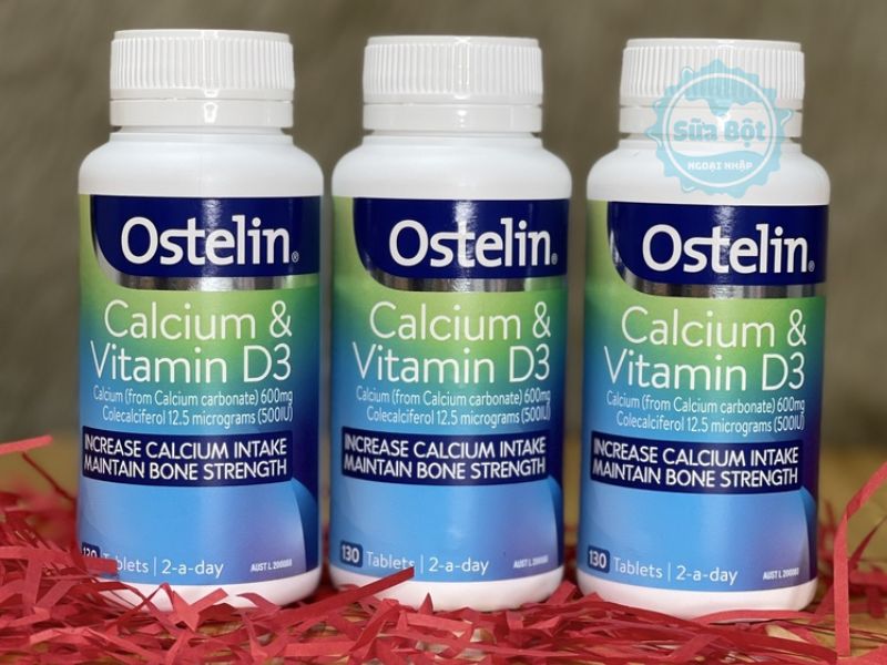 Canxi Ostelin Calcium Vitamin D3 phù hợp cho trẻ từ 13 - 18 tuổi, người lớn Canxi Ostelin Calcium Vitamin D3 phù hợp cho trẻ từ 13 - 18 tuổi, người lớn