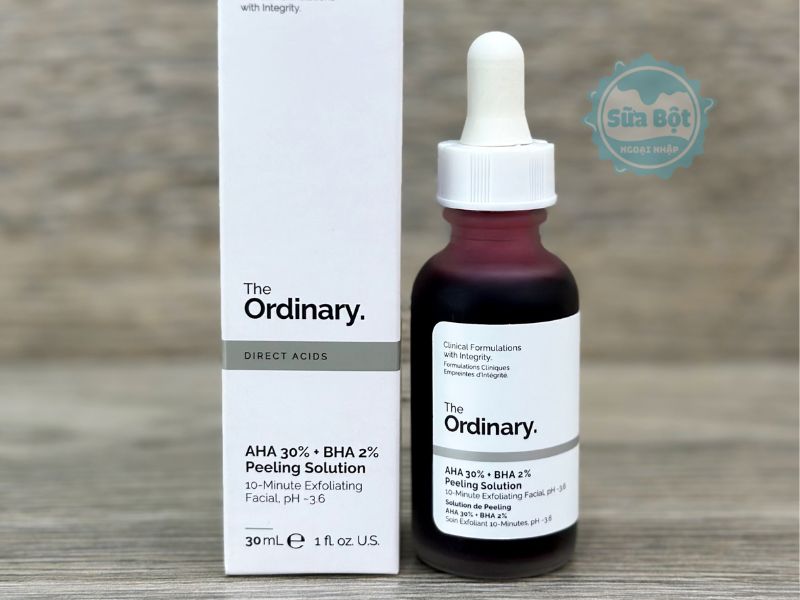 The Ordinary AHA 30% + BHA 2% Peeling Solution giúp làm sạch da sâu, hỗ trợ làm sáng, màu da đồng đều The Ordinary AHA 30% + BHA 2% Peeling Solution giúp làm sạch da sâu, hỗ trợ làm sáng, màu da đồng đều