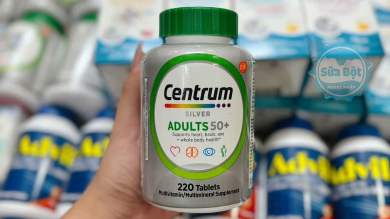 Vitamin tổng hợp Centrum Silver Adults 50+ bổ sung dưỡng chất cho người trên 50 tuổi