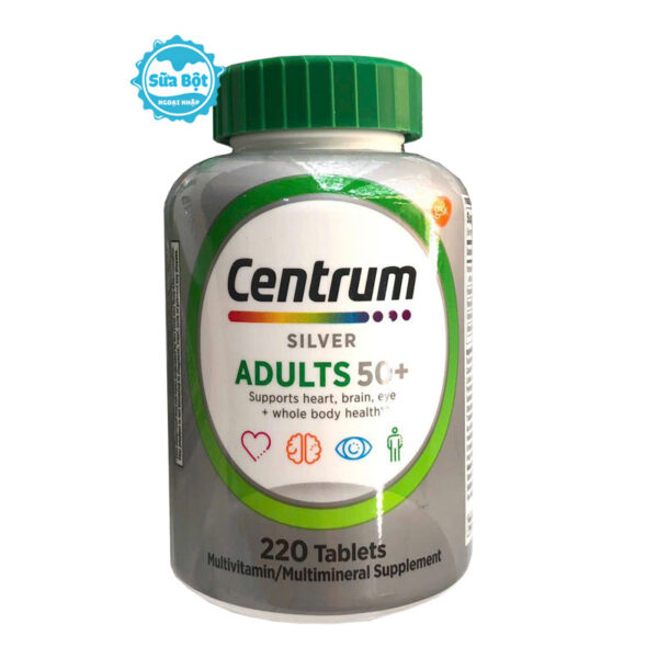 Vitamin tổng hợp Centrum Silver Adults 50+ của Mỹ 220 viên
