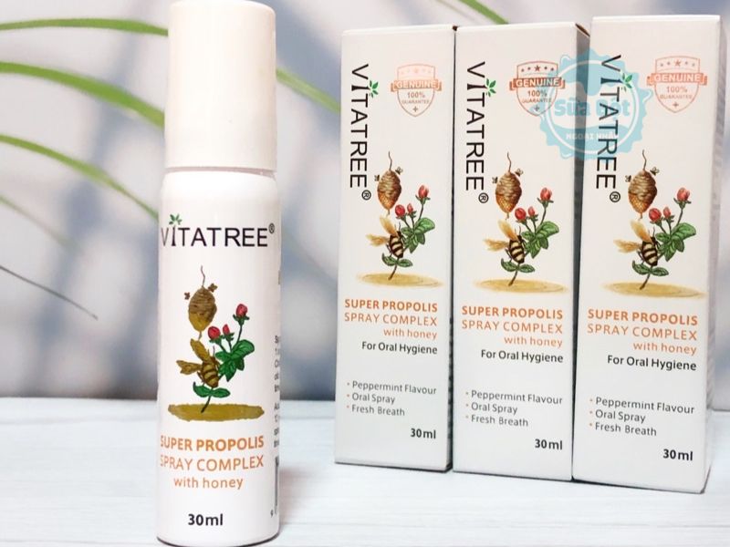 Vitatree Super Propolis giúp làm dịu họng nhanh chóng 