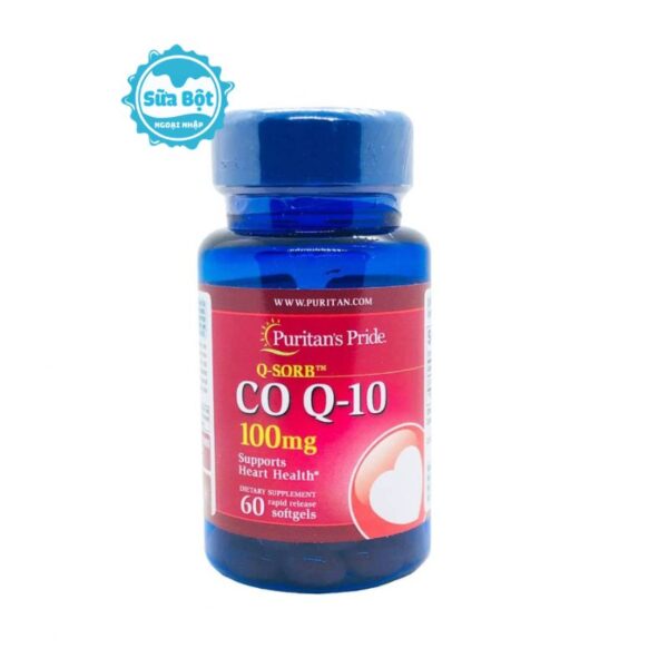 Viên uống Puritan’s Pride CoQ10 100mg hỗ trợ tim mạch của Mỹ 60 viên