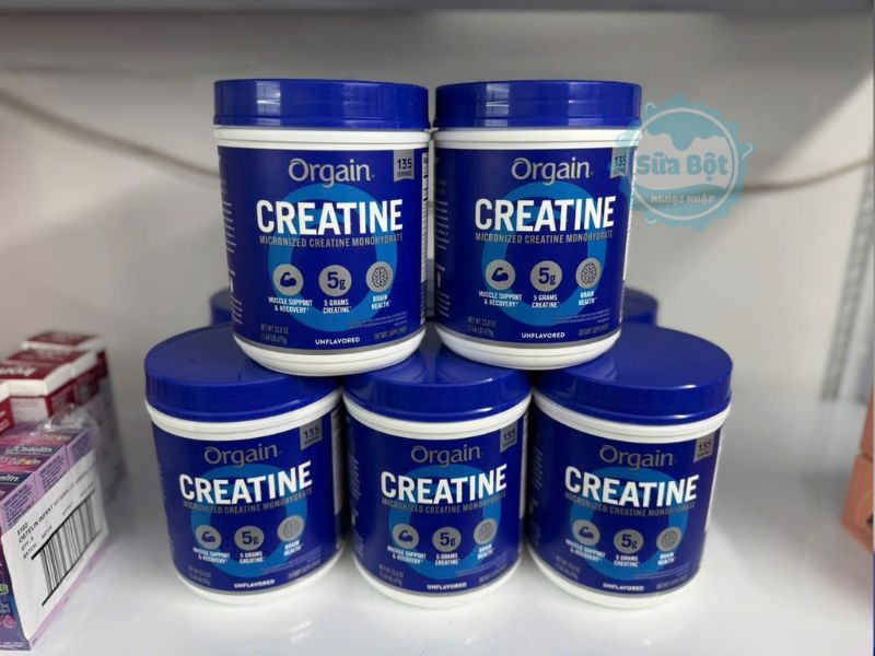 Orgain Creatine Micronized Creatine Monohydrate không dùng cho người dưới 18 tuổi