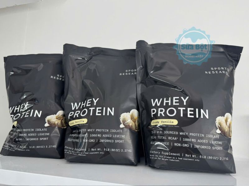 Bột Sports Research Whey Protein Isolate sử dụng theo hướng dẫn Bột Sports Research Whey Protein Isolate sử dụng theo hướng dẫn
