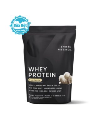Bột Sports Research Whey Protein Isolate của Mỹ 2.27kg