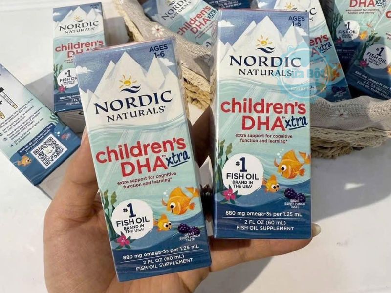 Siro DHA Nordic Naturals Children's DHA xtra cung cấp DHA hàm lượng cao cho bé từ 1 - 6 tuổi Siro DHA Nordic Naturals Children's DHA xtra cung cấp DHA hàm lượng cao cho bé từ 1 - 6 tuổi