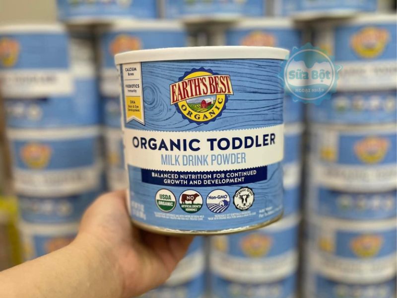 Sữa Earth’s Best Organic Toddler cho bé từ 1 tuổi không có hương vị nhân tạo, Non-GMO Sữa Earth’s Best Organic Toddler cho bé từ 1 tuổi không có hương vị nhân tạo, Non-GMO