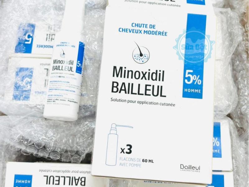 Xịt mọc tóc Minoxidil Bailleul 5% thiết kế dành cho nam giới Xịt mọc tóc Minoxidil Bailleul 5% thiết kế dành cho nam giới