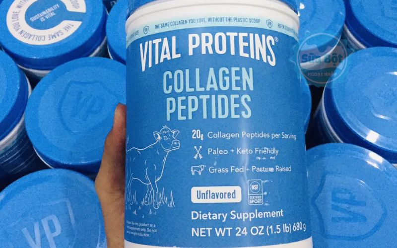 Bột collagen Vital Proteins Collagen Peptides dễ hòa tan