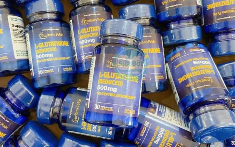 Puritan’s Pride L-Glutathione Reduced 500mg mỗi ngày 1 viên dễ dùng 