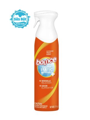 Xịt thơm quần áo Bounce Instant Static Remover+ của Mỹ 275g