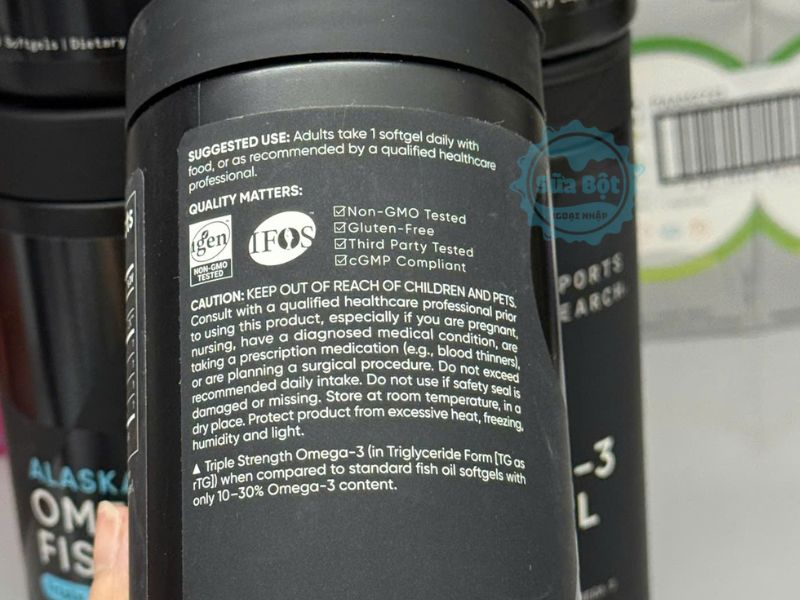 Dầu cá Sports Research Alaskan Omega-3 Fish Oil Triple Strength và cách sử dụng Dầu cá Sports Research Alaskan Omega-3 Fish Oil Triple Strength và cách sử dụng