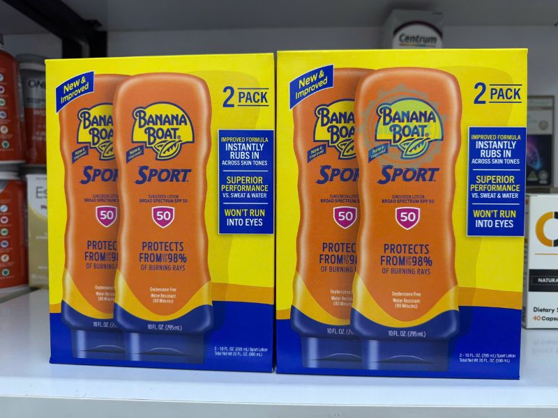 Kem chống nắng Banana Boat Sport SPF 50 xem kỹ hướng dẫn trước khi sử dụng