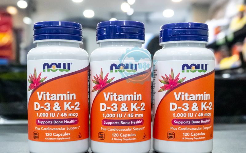 Vitamin D3 K2 Now 1000 IU / 45 mcg đã được kiểm tra chất lượng tin cậy tại Mỹ Vitamin D3 K2 Now 1000 IU / 45 mcg đã được kiểm tra chất lượng tin cậy tại Mỹ