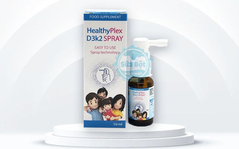 Xịt họng Healthyplex D3K2 Spray thân thiện, dùng được cho trẻ nhỏ và người lớn