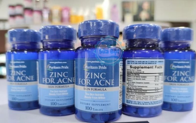 Puritan’s Pride Zinc For Acne hỗ trợ điều trị mụn trứng cá, mụn bọc, mụn đầu đen Puritan’s Pride Zinc For Acne hỗ trợ điều trị mụn trứng cá, mụn bọc, mụn đầu đen