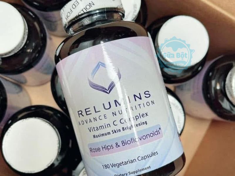 Relumins Vitamin C Complex giúp da đều màu, trắng sáng, hồng hào