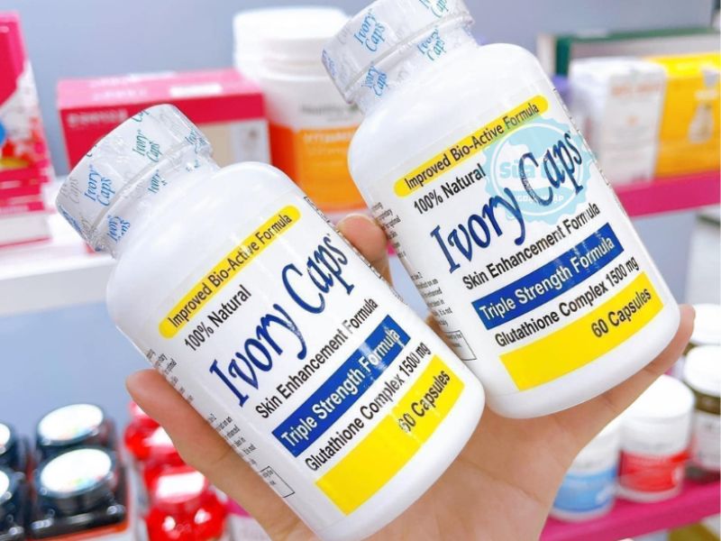 Ivory Caps Glutathione giúp hỗ trợ làm trắng da hiệu quả 