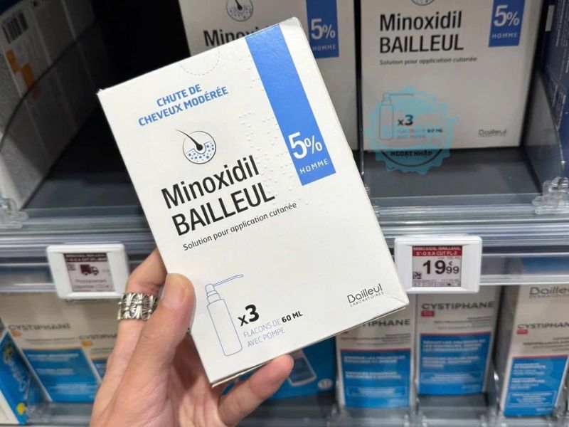 Minoxidil Bailleul nồng độ 5% phù hợp cho phái mạnh sử dụng Minoxidil Bailleul nồng độ 5% phù hợp cho phái mạnh sử dụng