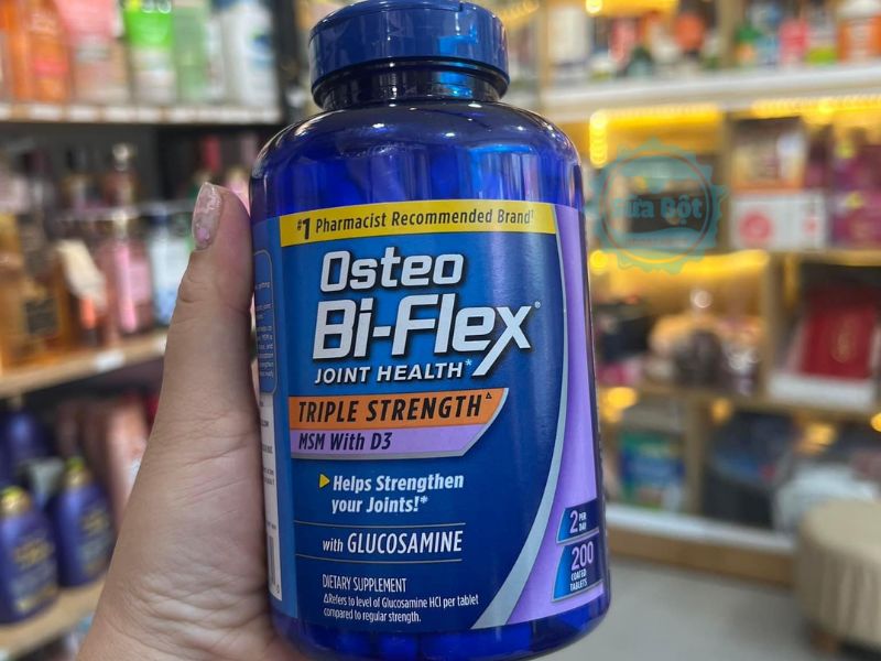 Viên uống Osteo Bi-Flex Triple Strength MSM With D3 bổ xương khớp không biến đổi gen, không Gluten Viên uống Osteo Bi-Flex Triple Strength MSM With D3 bổ xương khớp không biến đổi gen, không Gluten