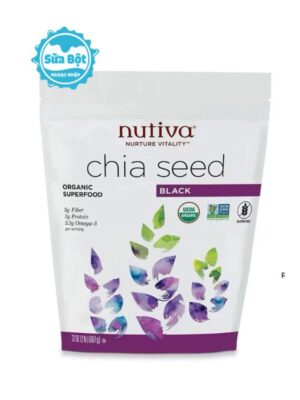 Hạt chia đen Nutiva Organic Chia Seed Black của Mỹ 907g