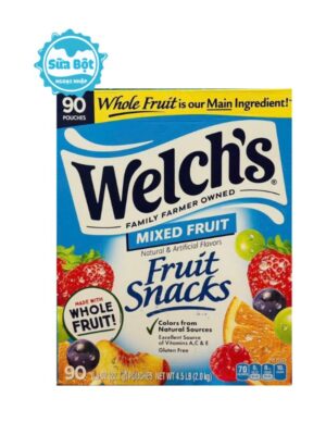 Kẹo dẻo trái cây Welch's Fruit Snacks Mixed Fruit của Mỹ 90 gói 2kg