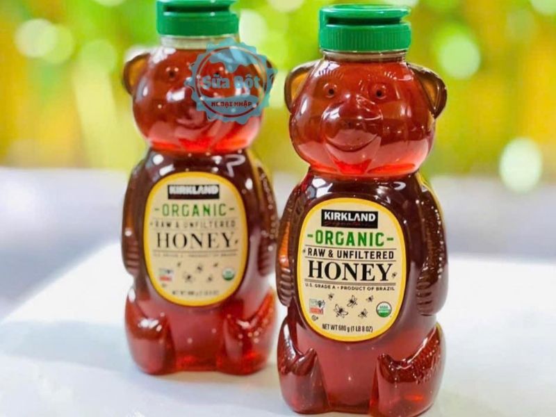 Mật ong hữu cơ Kirkland Organic Raw & Unfiltered Honey đạt tiêu chuẩn USDA Organic