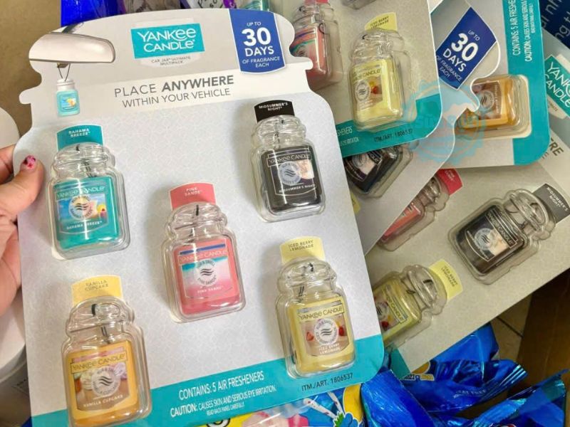 Sáp thơm ô tô Yankee Candle Car Jar Place Anywhere của Mỹ set 5 hũ với nhiều mùi hương khác nhau