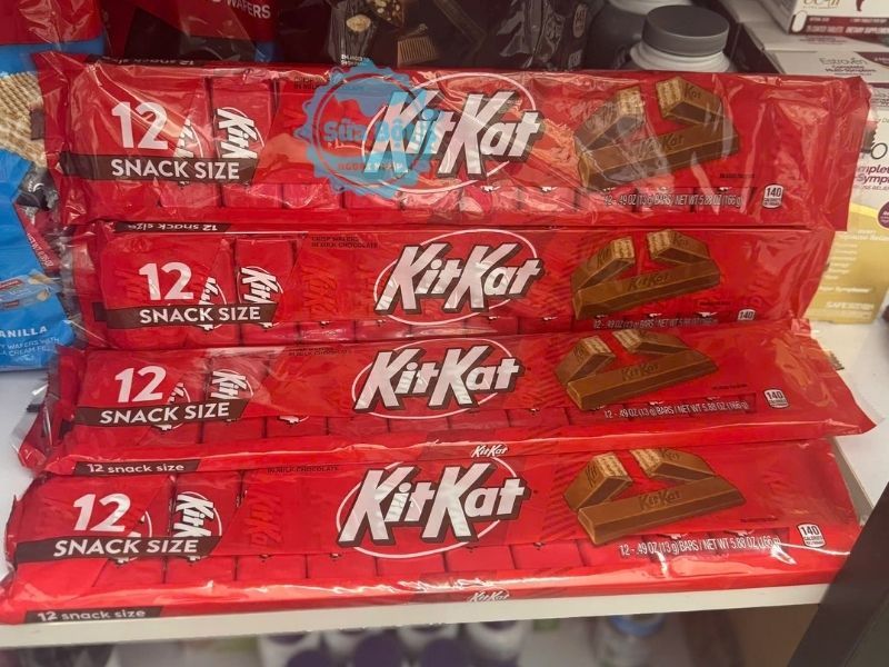 Socola sữa bánh xốp Kitkat Crisp Wafers In Milk Chocolate 12 Snack Size