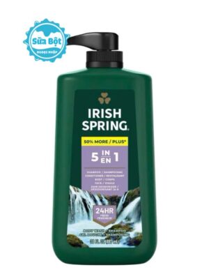 Sữa tắm gội nam Irish Spring 5in1 của Mỹ 887ml