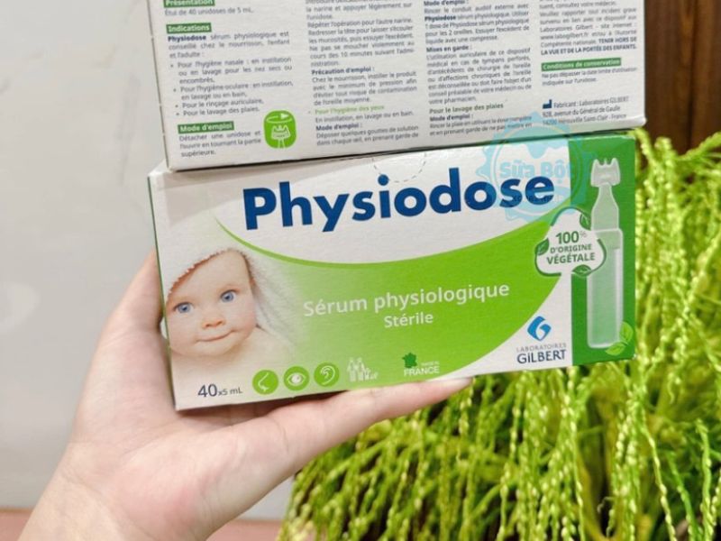 Nước muối sinh lý Physiodose xanh lá Organic thiết kế chất liệu nhựa nguồn gốc từ thực vật thân thiện