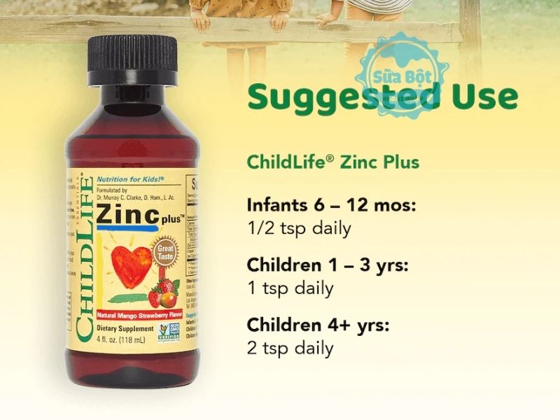 Bố mẹ cho bé sử dụng liều lượng thích hợp với mỗi độ tuổi