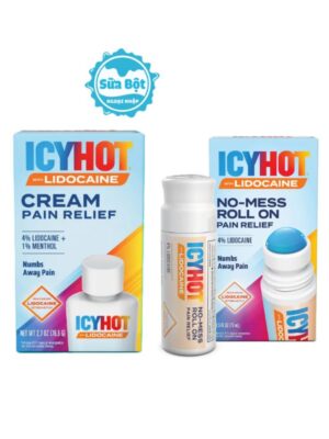 Kem xoa bóp Icy Hot Lidocaine Cream Pain Relief của Mỹ
