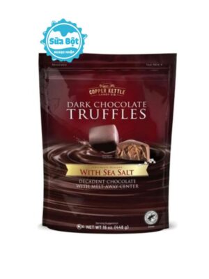 Socola đen muối biển Copper Kettle Dark Chocolate Truffles With Sea Salt của Mỹ 448g