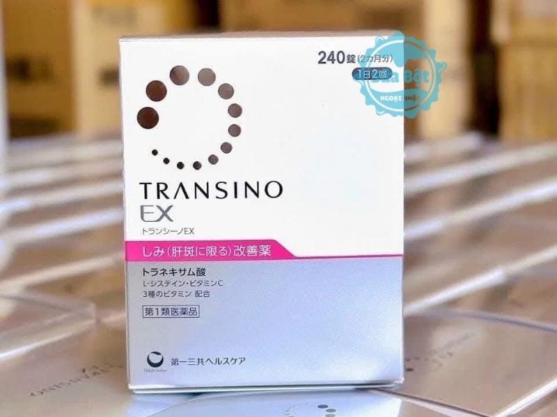 Viên uống Transino EX Whitening giúp mờ nám, dưỡng sáng da
