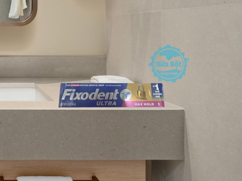 Keo dán hàm giả Fixodent Ultra Max Hold giữ răng giả chắc chắn, cho hơi thở thơm mát Keo dán hàm giả Fixodent Ultra Max Hold giữ răng giả chắc chắn, cho hơi thở thơm mát
