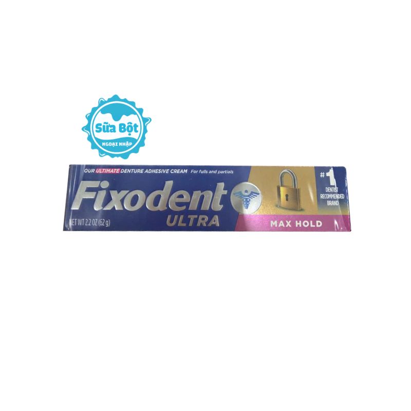 keo-dan-ham-gia-fixodent-ultra-max-thump Keo dán hàm giả Fixodent Ultra Max Hold của Mỹ 62g