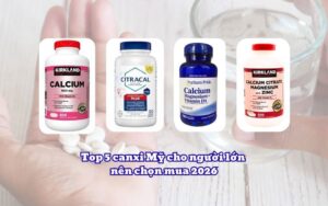 Top 5 canxi Mỹ cho người lớn nên chọn mua 2026