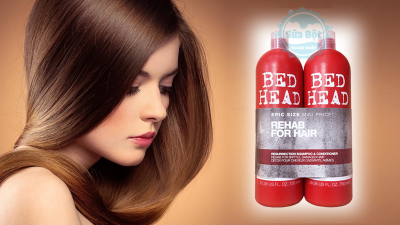 Dầu xả dầu gội Bed Head Tigi đỏ giúp hồi phục tóc bị thương tổn
