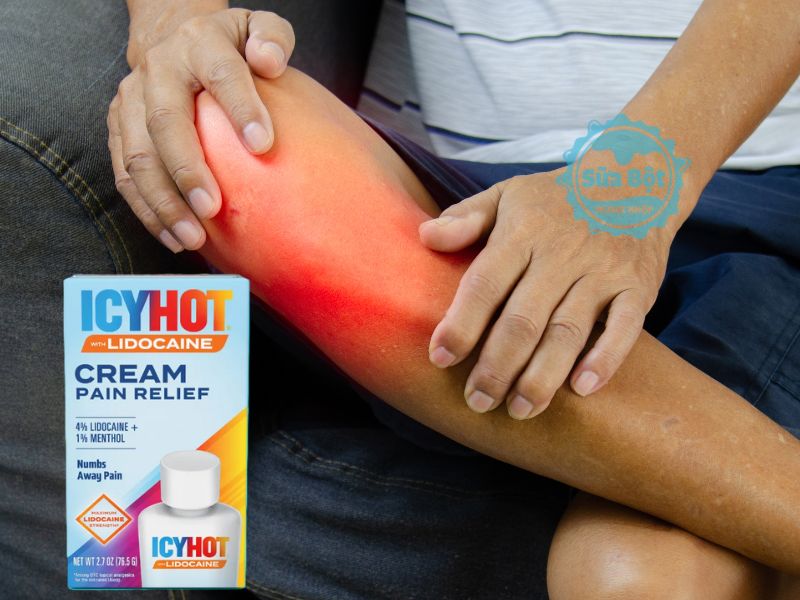 Kem xoa bóp Icy Hot Lidocaine Cream Pain Relief có tác dụng gây tê tại chỗ, giảm nhẹ cơn đau Kem xoa bóp Icy Hot Lidocaine Cream Pain Relief có tác dụng gây tê tại chỗ, giảm nhẹ cơn đau