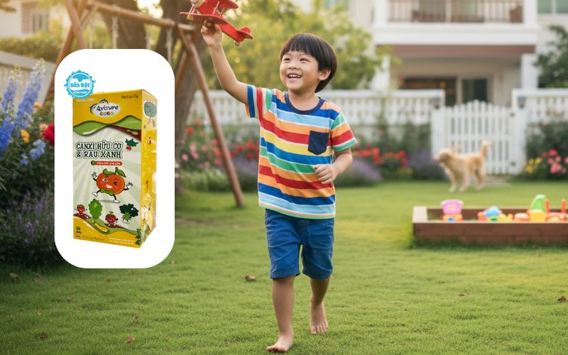 Thạch canxi hữu cơ & rau xanh Avisure Gogo giúp hệ xương răng bé khỏe mạnh