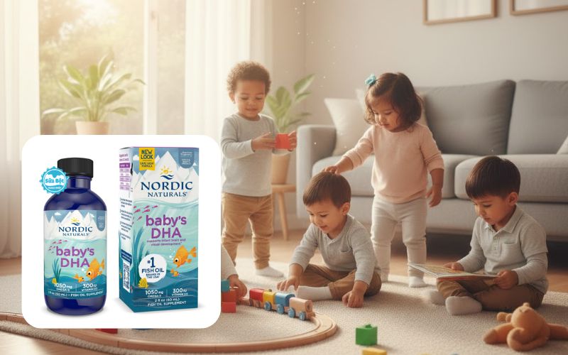 Nordic Naturals Baby DHA with Vitamin D3 không tanh, dễ hấp thụ Nordic Naturals Baby DHA with Vitamin D3 không tanh, dễ hấp thụ