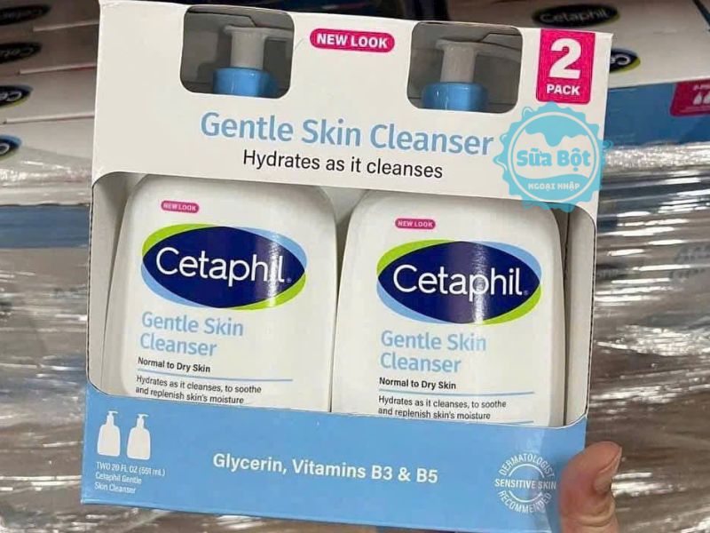 Cetaphil Gentle Skin Cleanser công thức không chứa hương liệu, paraben Cetaphil Gentle Skin Cleanser công thức không chứa hương liệu, paraben
