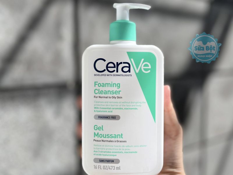Cerave Foaming Cleanser đóng gói với chai lớn dùng tiết kiệm chi phí Cerave Foaming Cleanser đóng gói với chai lớn dùng tiết kiệm chi phí